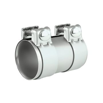 Stainless steel SS304 exhaust pipe connector with clamp FMIC.EU 51mm 2"