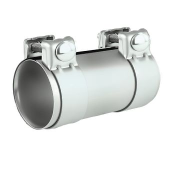 Stainless steel SS304 exhaust pipe connector with clamp FMIC.EU 63mm 2.5"