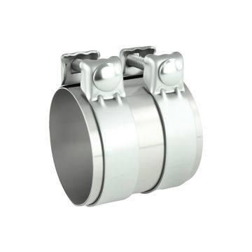 Stainless steel SS304 exhaust pipe connector with clamp FMIC.EU 70mm 2.75"
