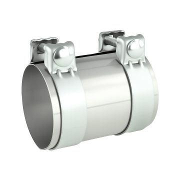 Stainless steel SS304 exhaust pipe connector with clamp FMIC.EU 89mm 3.5"