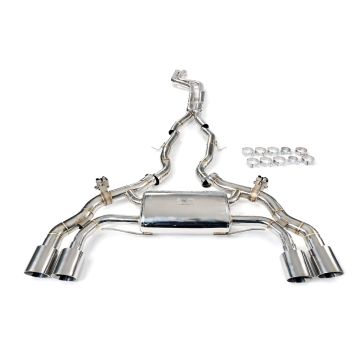 Valved exhaust system cat-back FMIC.Pro for BMW X3M X4M F97 F98 3.0L S58 2019-2023