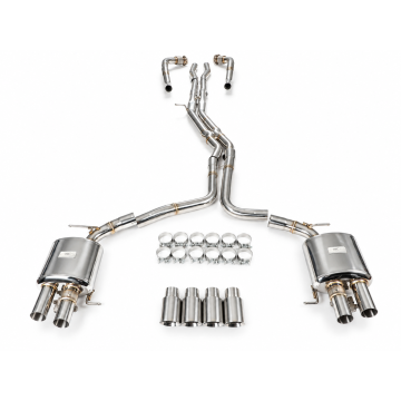 Valved exhaust system FMIC.Pro for Audi A6 A7 C8 3.0T V6 2019-