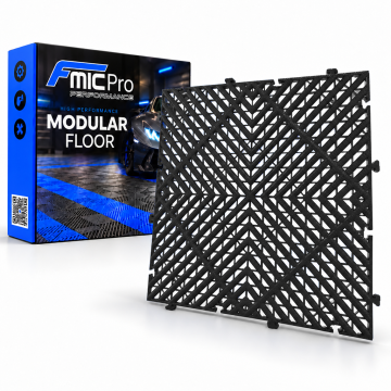 Modular Flooring Panel FMIC.Pro for garage and workshop 40x40cm 20mm Black