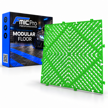 Modular Flooring Panel FMIC.Pro for garage and workshop 40x40cm 20mm Green