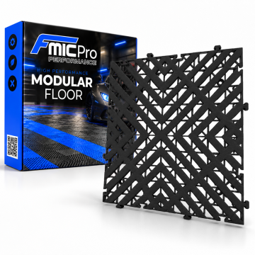 Modular Flooring Panel FMIC.Pro for garage and workshop 40x40cm 30mm Black