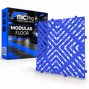 Modular Flooring Panel FMIC.Pro for garage and workshop 40x40cm 30mm Blue