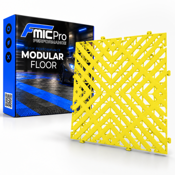 Modular Flooring Panel FMIC.Pro for garage and workshop 40x40cm 30mm Yellow