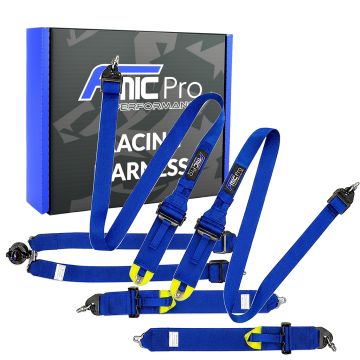Racing Harness for HANS FMIC.Pro FIA 2031 8853-2016 6-Point (2+3)"x 3" Blue