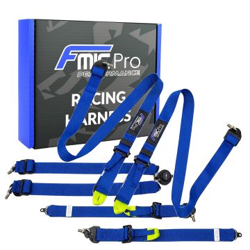 Racing Harness FMIC.Pro FIA 2031 8853-2016 6-Point 2"x 2" Blue