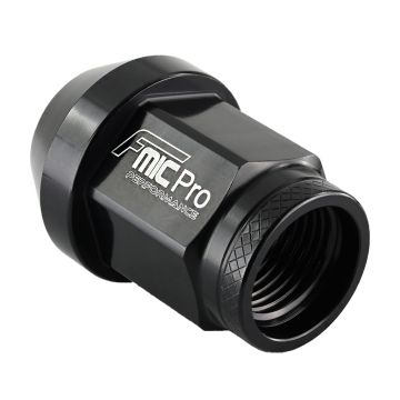 Forged aluminum wheel nut FMIC.Pro M12x1.25 Black 1 pc. conical through-hole 7075-T6 