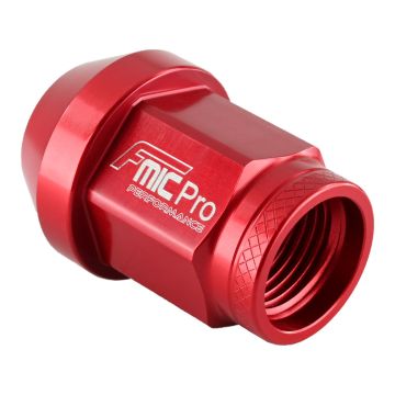 Forged aluminum wheel nut FMIC.Pro M12x1.25 Red 1 pc. conical through-hole 7075-T6 