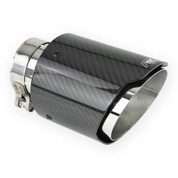 Stainless Steel Exhaust Tailpipe FMIC.Pro Type II Gloss Carbon 102mm Tip 76mm Inlet