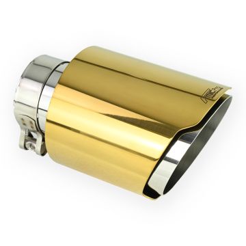 Stainless Steel Exhaust Tailpipe FMIC.Pro Type II Gold 102mm Tip 51mm Inlet