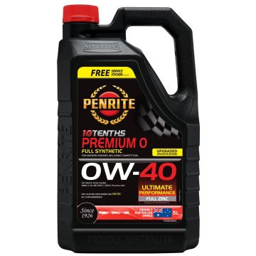 Engine Oil Penrite 10 Tenths Premium 0 0W-40 Full Synthetic 5L