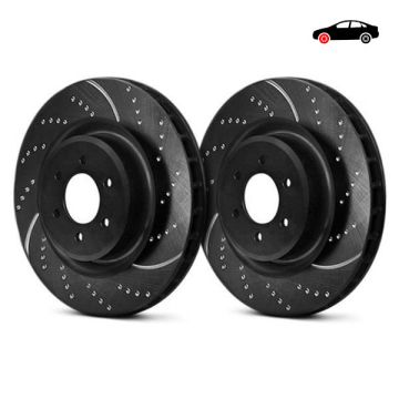 GD1928 Sport Discs Rotors EBC Brakes for Dacia Logan Logan MCV LADA Vesta XRAY Renault Clio Mk4 Clio Mk5 Twingo SMART Forfour W453 Forfour W453 Brabus Fortwo W453 Fortwo W453 Brabus Sandero Mk2