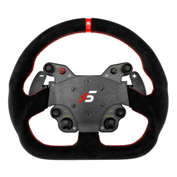 GT1 330mm Suede D Type Steering Wheel SIMAGIC Paddle Shifters Simulator Simracing