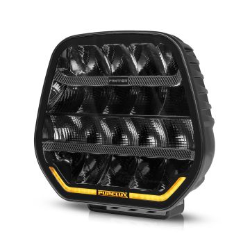 Auxiliary LED Driving Light Purelux Panther 9 Black Round 23cm 210W