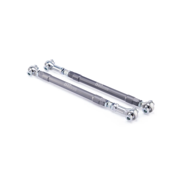 IRP Aluminium Rear Adjustable Toe Arms with Fluro Motorsport Bearings for BMW F2x F3x Grey