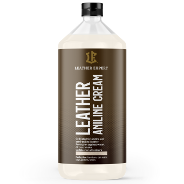 Leather Expert Leather Aniline Cream Conditioner for Aniline Semi Aniline and Open Pore Leather 1000ml