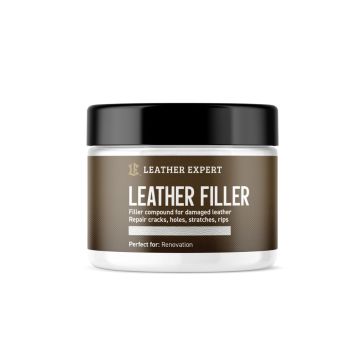 Leather Expert Leather Filler White white flexible filler for repairing holes cracks and damage in leather 25ml