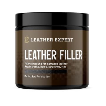 Leather Expert Leather Filler Black black flexible filler for repairing holes cracks and damage in leather 250ml