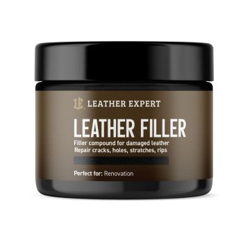 Leather Expert Leather Filler Black black flexible filler for repairing holes cracks and damage in leather 50ml
