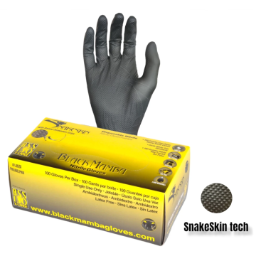 BLACK MAMBA SnakeSkin Gloves SIZE L