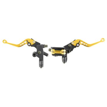 Universal Brake Clutch Lever Motorcycle Quad Gold