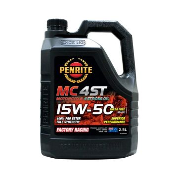 Motorcycle Engine Oil Penrite MC-4ST 15W-50 100% PAO ESTER Full Synthetic 2.5L