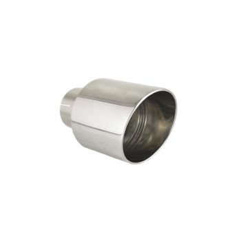 Universal Exhaust Tail Pipe Muffler Tip round 115mm lenght 120mm mounting diameter 70mm