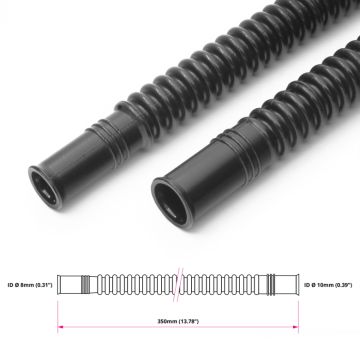 Nuke Performance Convoluted Black Nylon In-Tank Fuel Hose 350mm
