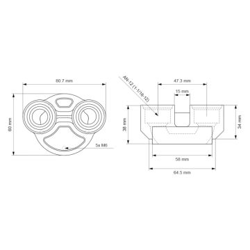Nuke Performance CFC Unit Staubli Connector Dual AN-12