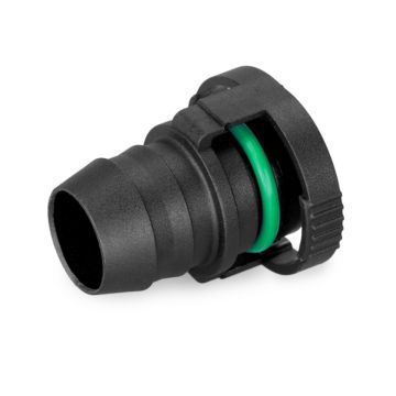 Nuke Performance Fitting Adapter BQL 22 Male to Convoluted Hose Straight