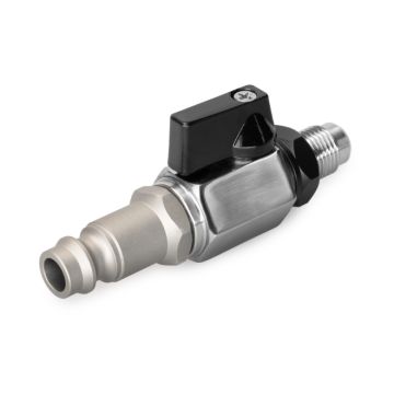 Nuke Performance Air Jack Petcock Ball Valve Male Connector AN-6