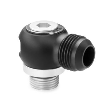 Nuke Performance Fitting Adapter 3/8 NPT to AN10 Male Full Flow Swivel Banjo