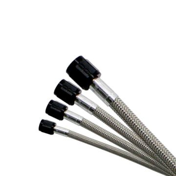 8AN (60In) Stainless Steel Braided Hose (Black Ends) Nitrous Express NX 12860
