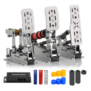 Pedalbox Pedal Plus X SIMSONN Simulator Simracing - Silver