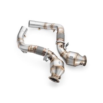Downpipe BMW M5 F90 with Catalyst HJS 300 CPSI EURO 6