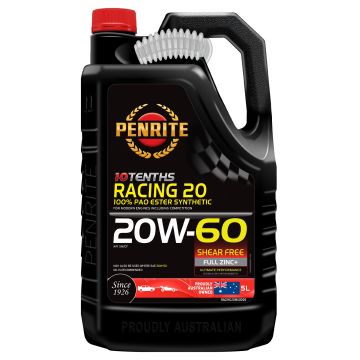 Engine Oil Penrite Racing 10 20W-60 PAO ESTER Full Synthetic 5L