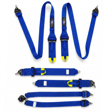 Racing Harness for HANS FMIC.Pro FIA 8853-2016 6-Point (2+3)"x 3" Blue