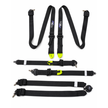 Racing Harness FMIC.Pro FIA 8853-2016 6-Point 2"x 2" Black