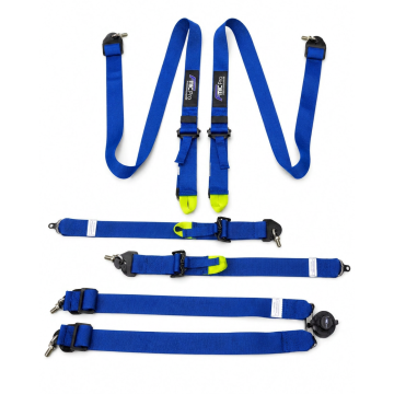 Racing Harness FMIC.Pro FIA 8853-2016 6-Point 2"x 2" Blue