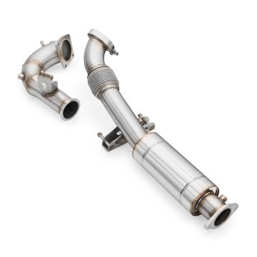 Downpipe RM Motors for Hyundai i30N with Straight Pipe and Silencer