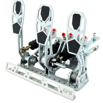 Pedalbox Kit Car Floor Mount with Footrest RacingPedalBoxes - Gray