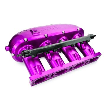 Billet Aluminum Intake Manifold V2 with Flap Delete Kit and Fual Rail RTMG Performance for 1.8 2.0 TSI TFSI EA888 Gen 3 Purple