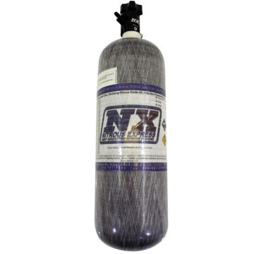 12Lb Composite Bottle Lightning 500 Valve 4AN Nipple 6.79 Dia. x 23.25 Tall Nitrous Express NX 11152