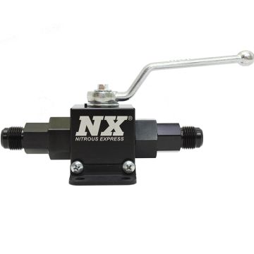 Lightweight Billet Aluminum In-Line Ball Valve 1/2 Inch I.D. with 8AN Fittings Nitrous Express NX 15159-8