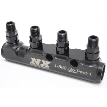4 Port Fuel Log with Fittings Nitrous Express NX 15844