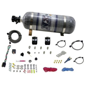 Single Nozzle System with 12Lb Carbon Bottle for All GM EFI (35-50-75-100-150 Hp) Nitrous Express NX 20920-12