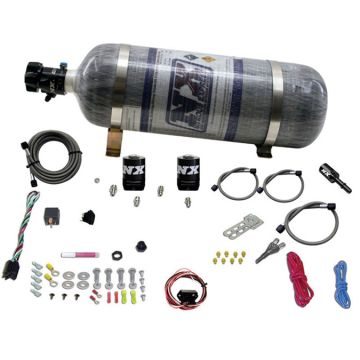 Single Nozzle System with 12Lb Composite Bottle for Ford Coyote 5.0 (35-150Hp) Nitrous Express NX 20932-12